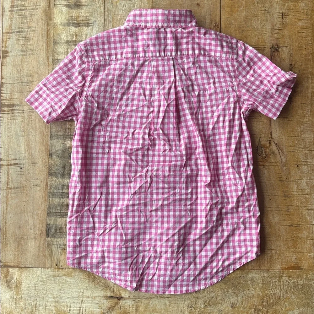 NWT Ralph Lauren Boys Pink Checkered Shirt S(8)